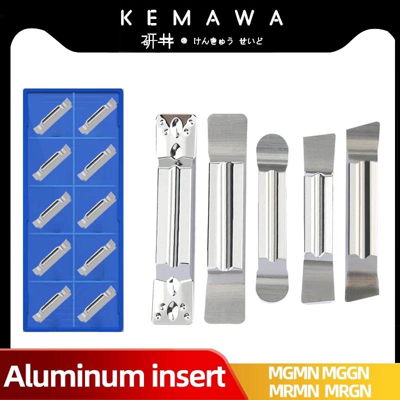 KEMAWA  Aluminum Insert MGMN150-G MGMN200-G MGMN250-G MGMN300-M MGMN400-M MGNMN500-M Turning Tools For Grooving Insert CNC Lathe