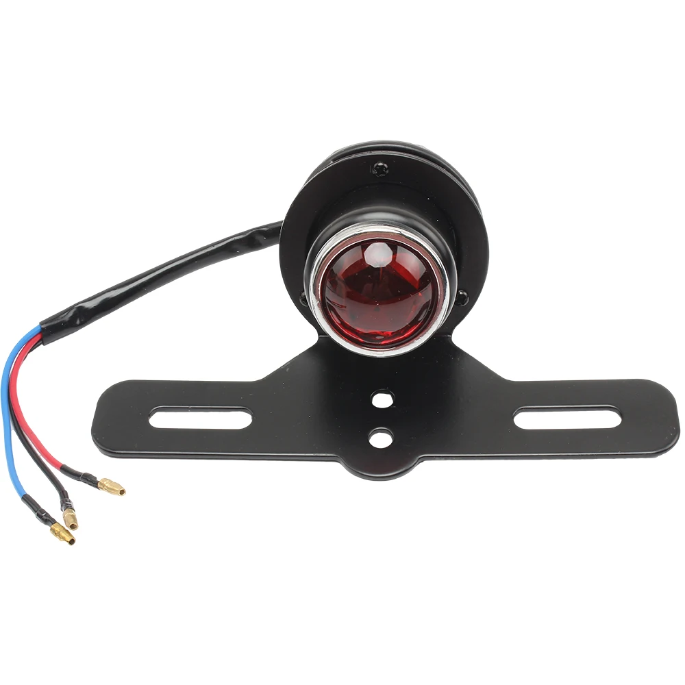 Motorcycle Brake Light Universal Stop Signal Lamp Black 12v for Honda Triumph Harley Yamaha Cafe Racer Retro Motor Bike Softail