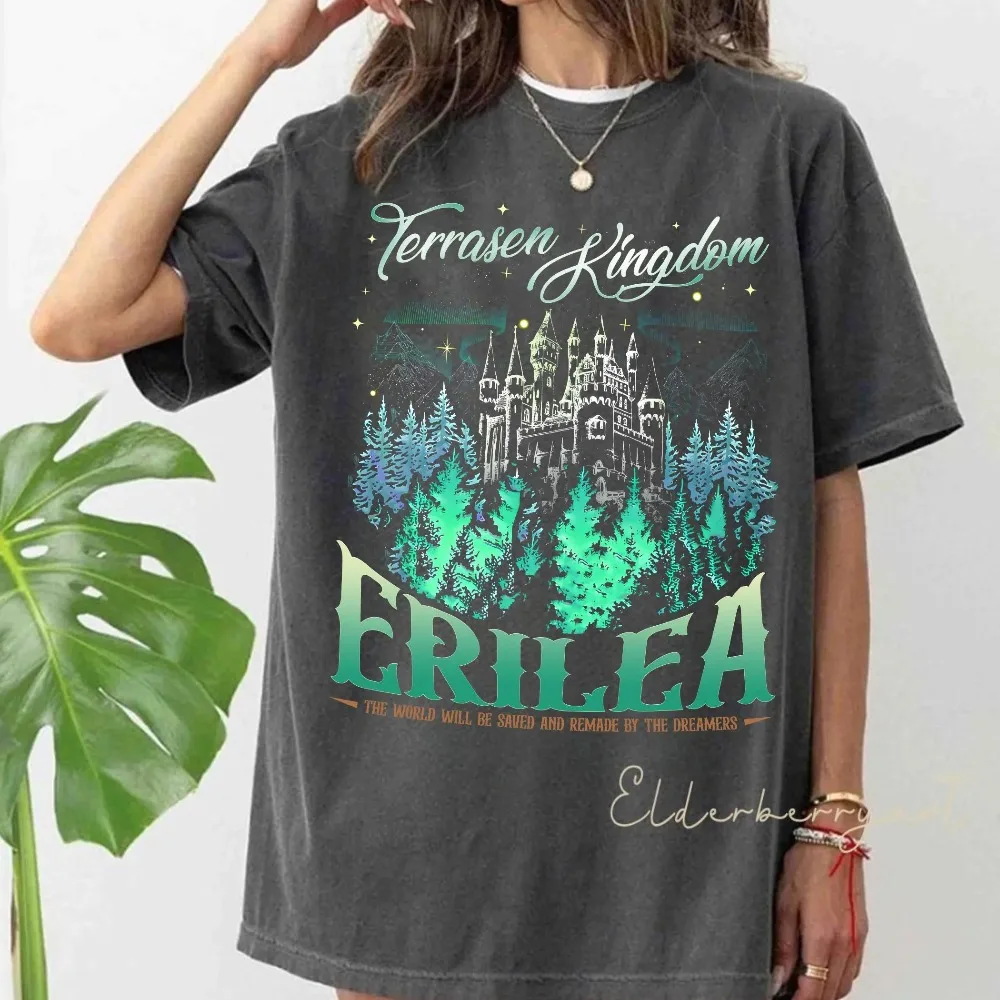 Terrasen Kingdom Comfort Shirt Throne of Glass Inspired T-Shirt Fantasy Bookish Tee Aelin Galathynius Shirt Book Lover Gift