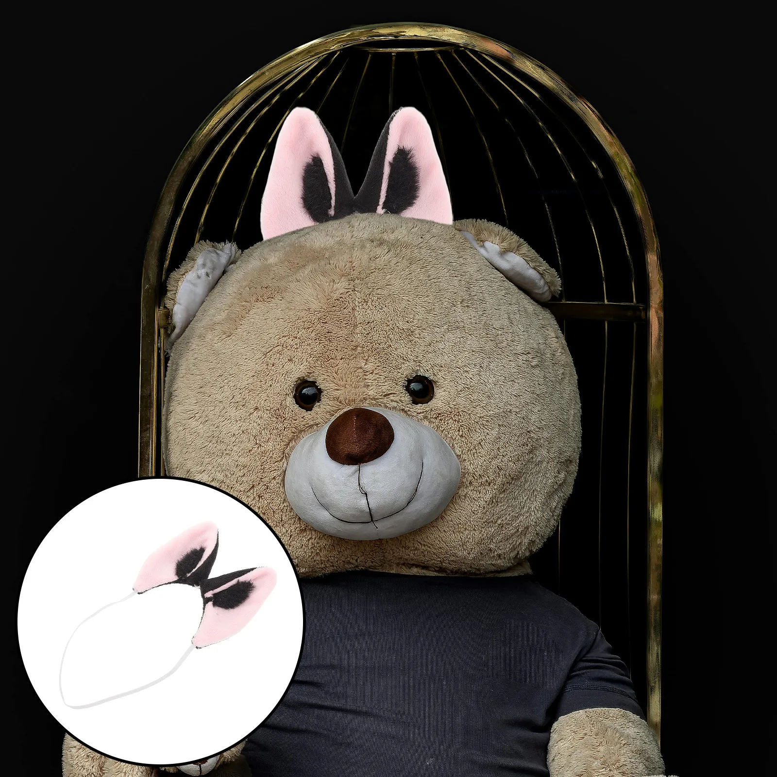 

20Cm Kawaii Animal Ear Headband Soft Comfortable Hair Hoop for Dollhouse Dress Up Creative Role Play Cosplay Halloween Costume