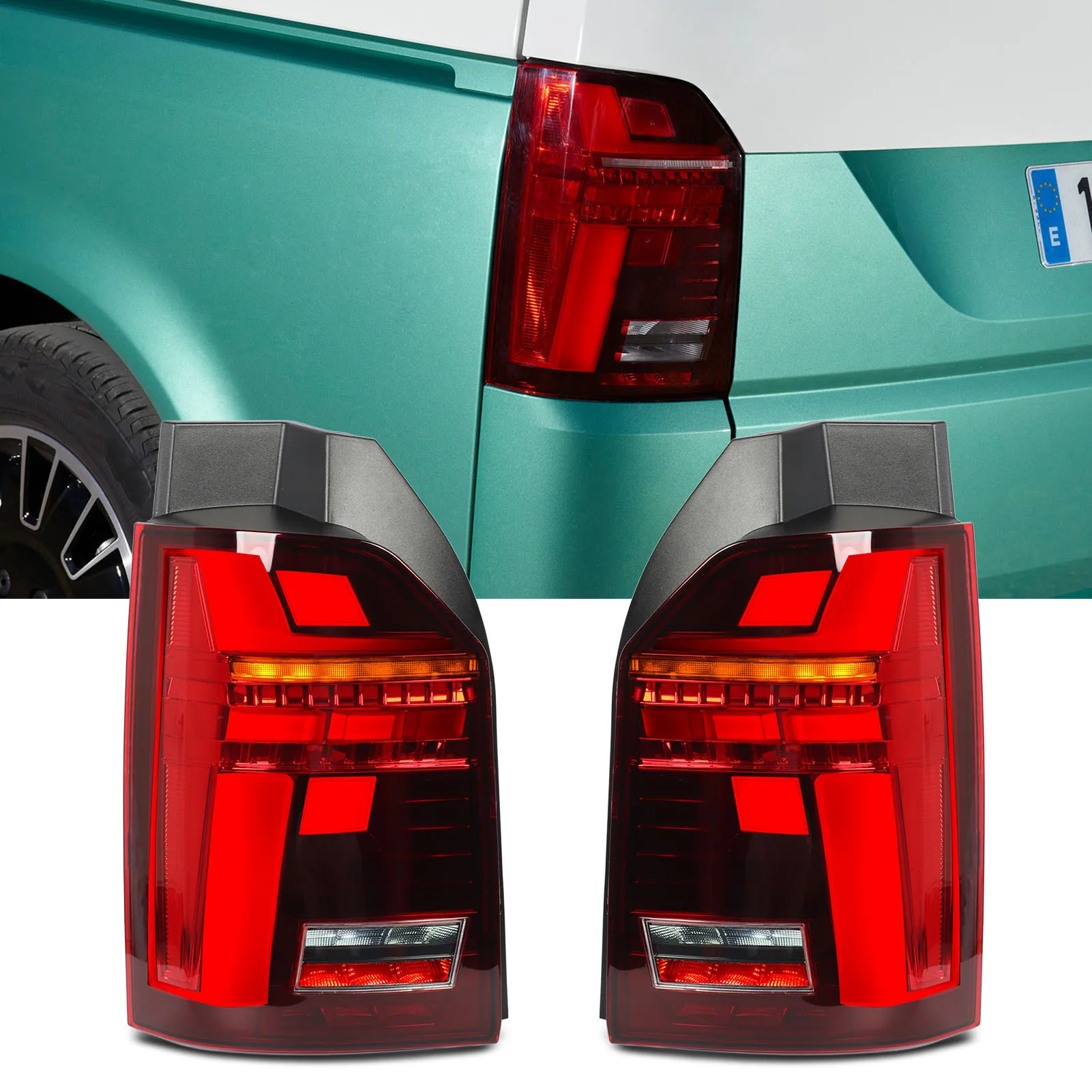 

Задний фонарь Facelift Look Динамические полностью светодиодные задние фонари Задний фонарь для Pre-Facelif Multivan Transporter T6 Pre-Facelift 2016–2019 гг.