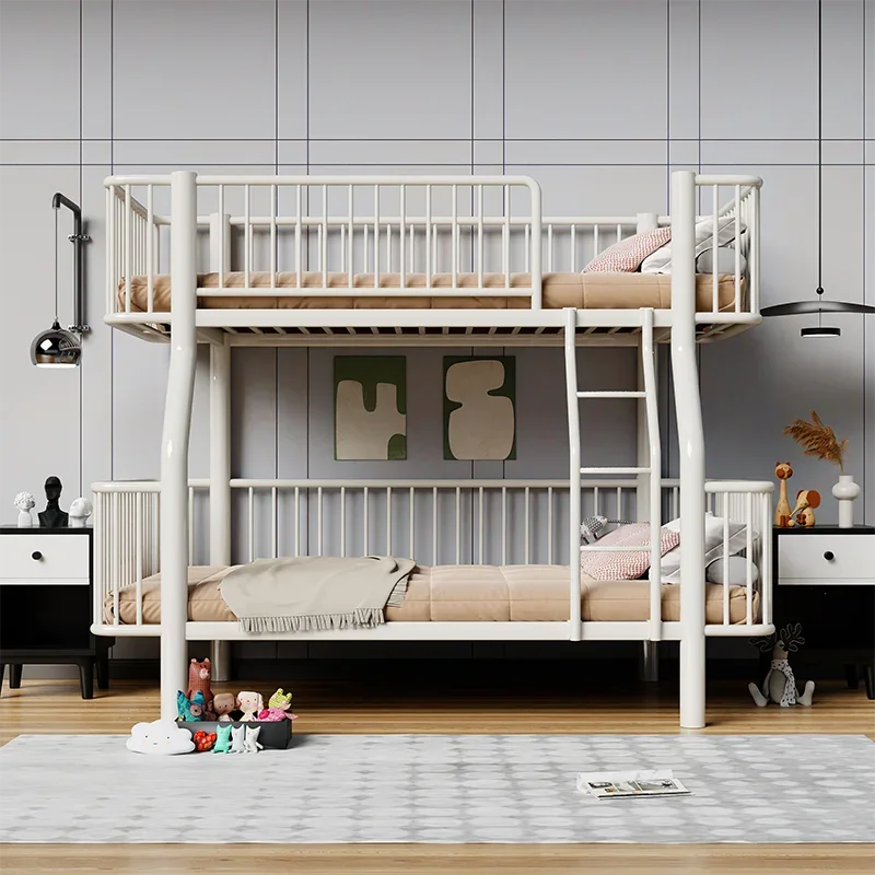 

Multifunctional high and low bed folding upper and lower bed wrought iron upper and lower bunk child and mother iron