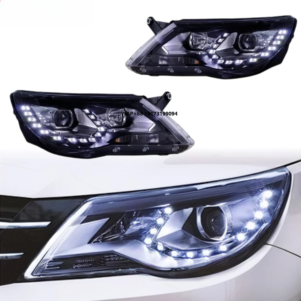 

Tiguan Headlights 2009-2012 LED Lens Upgrade Front Lamp Car Accessories Hot Selling Plug and Play DRL