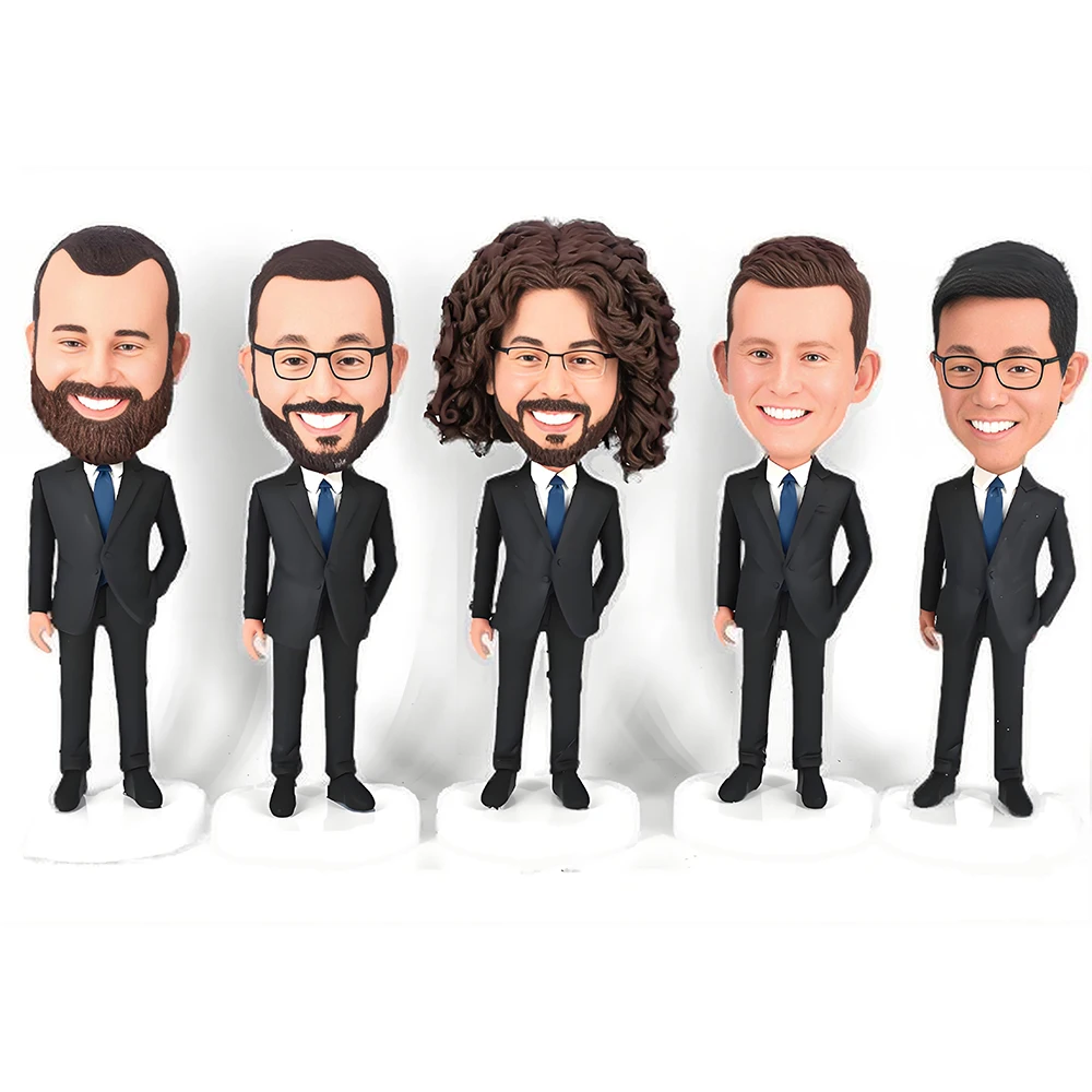 

Custom Business Bobblehead Figurine, Professional Suits Sculpture, Personalized, Office Decoration, Retirement Gift