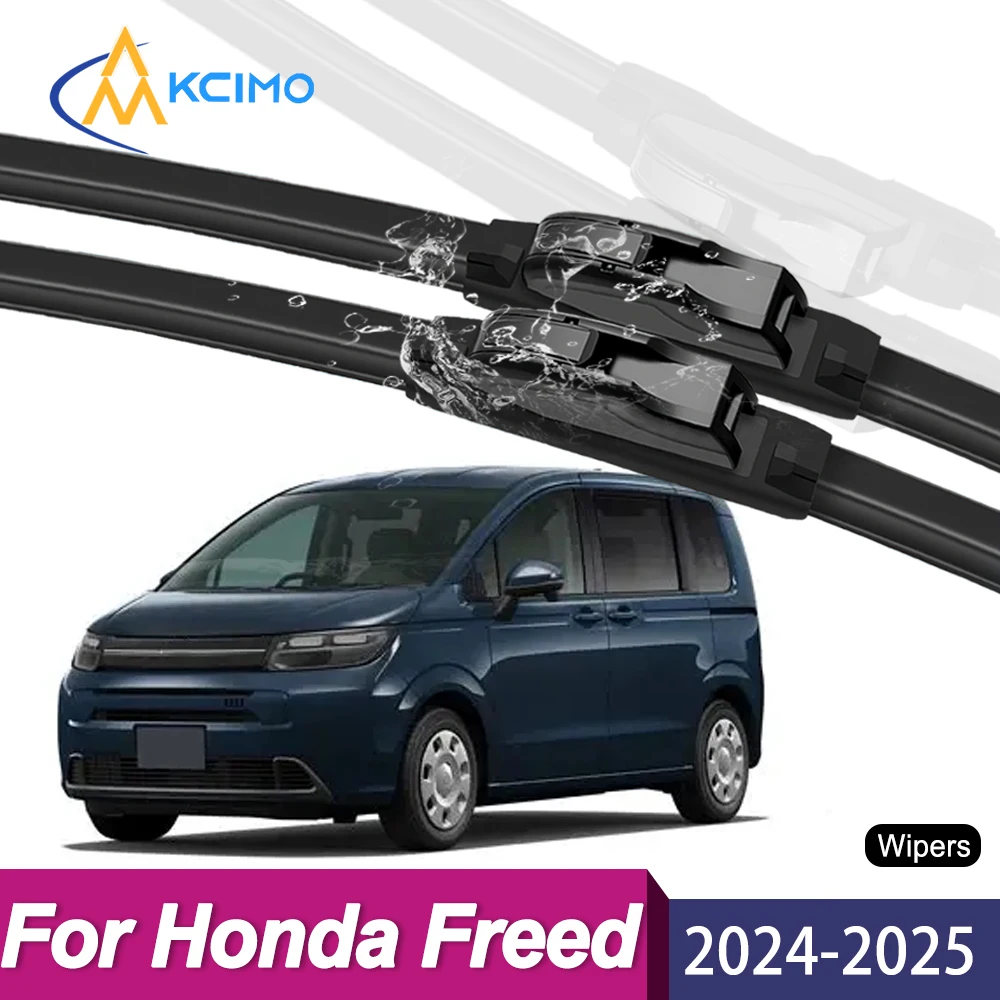 

2Pcs Silent Smooth Rubber Wiper Set For Honda Freed GT1/GT2/GT3/GT4/GT5/GT6/GT7/GT8 2024-2025 Perfect Replacement Wiper Kit