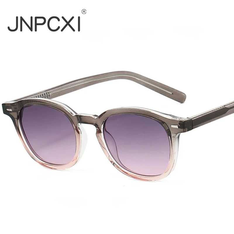 JNPCXI New Vintage Round TR90 Sunglasses Women Luxury Oval Fashion Men Sun Glasses Oculus UV400