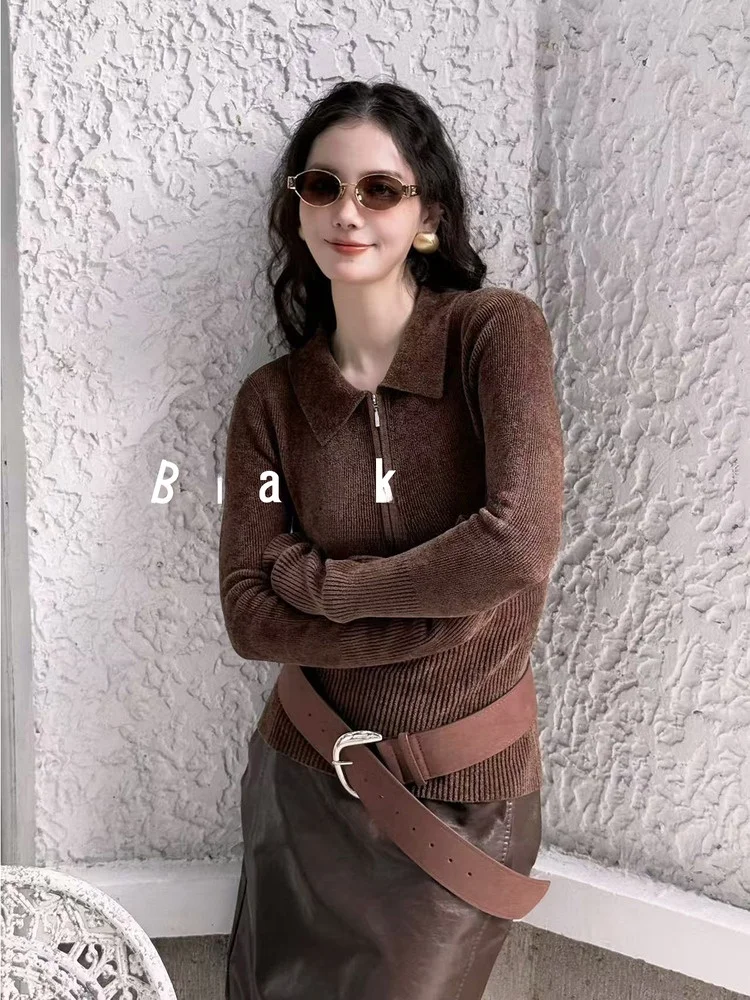 

Эксклюзивный вязаный базовый слой Blanini Snowy: мягкий, эластичный, для повседневной носки, с длинным рукавом, на молнии, однотонный, для делового и повседневного стиля.