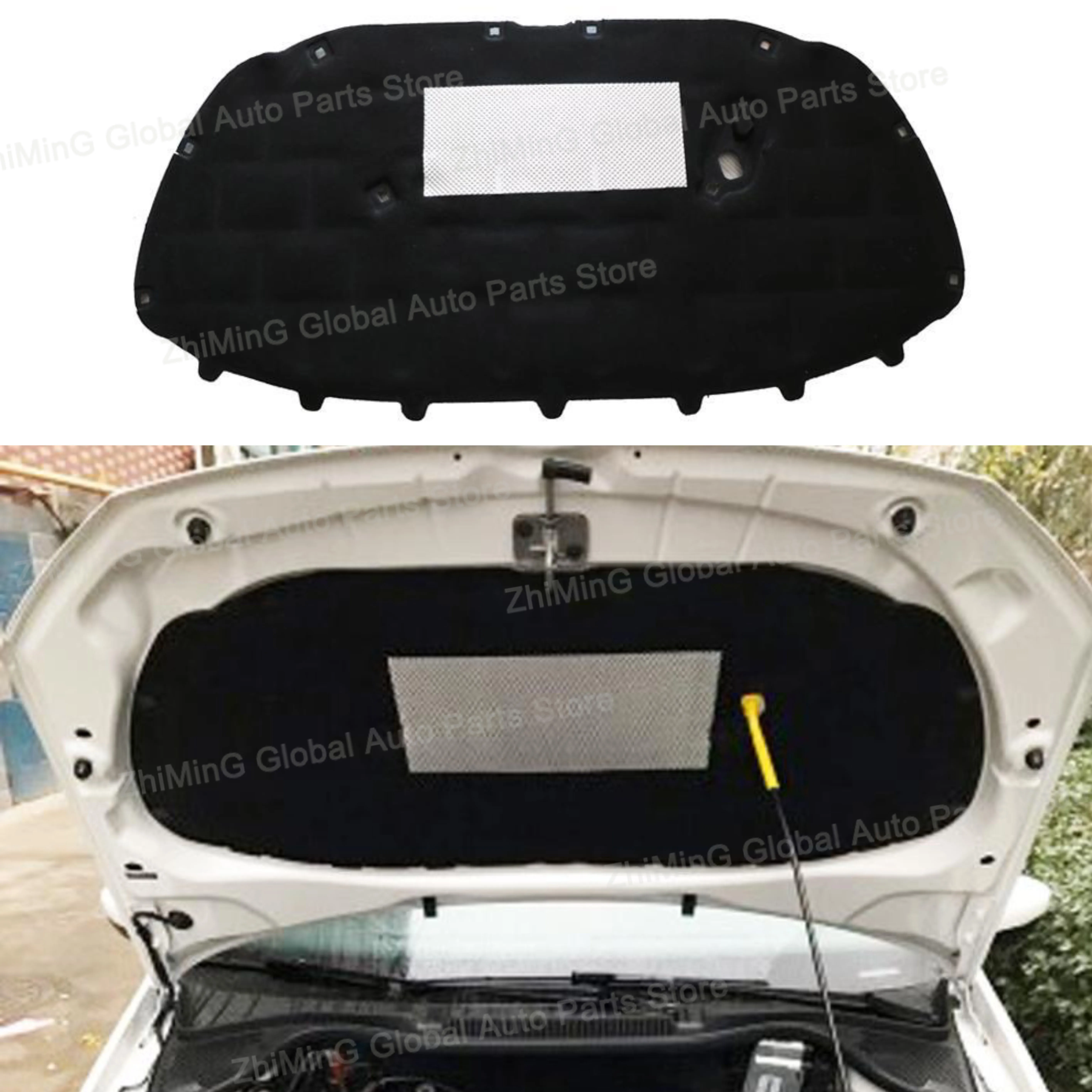 1pc Car Front Hood Sound Heat Insulation Pad Engine Soundproof Cotton for Volkswagen VW POLO 2011-2019 