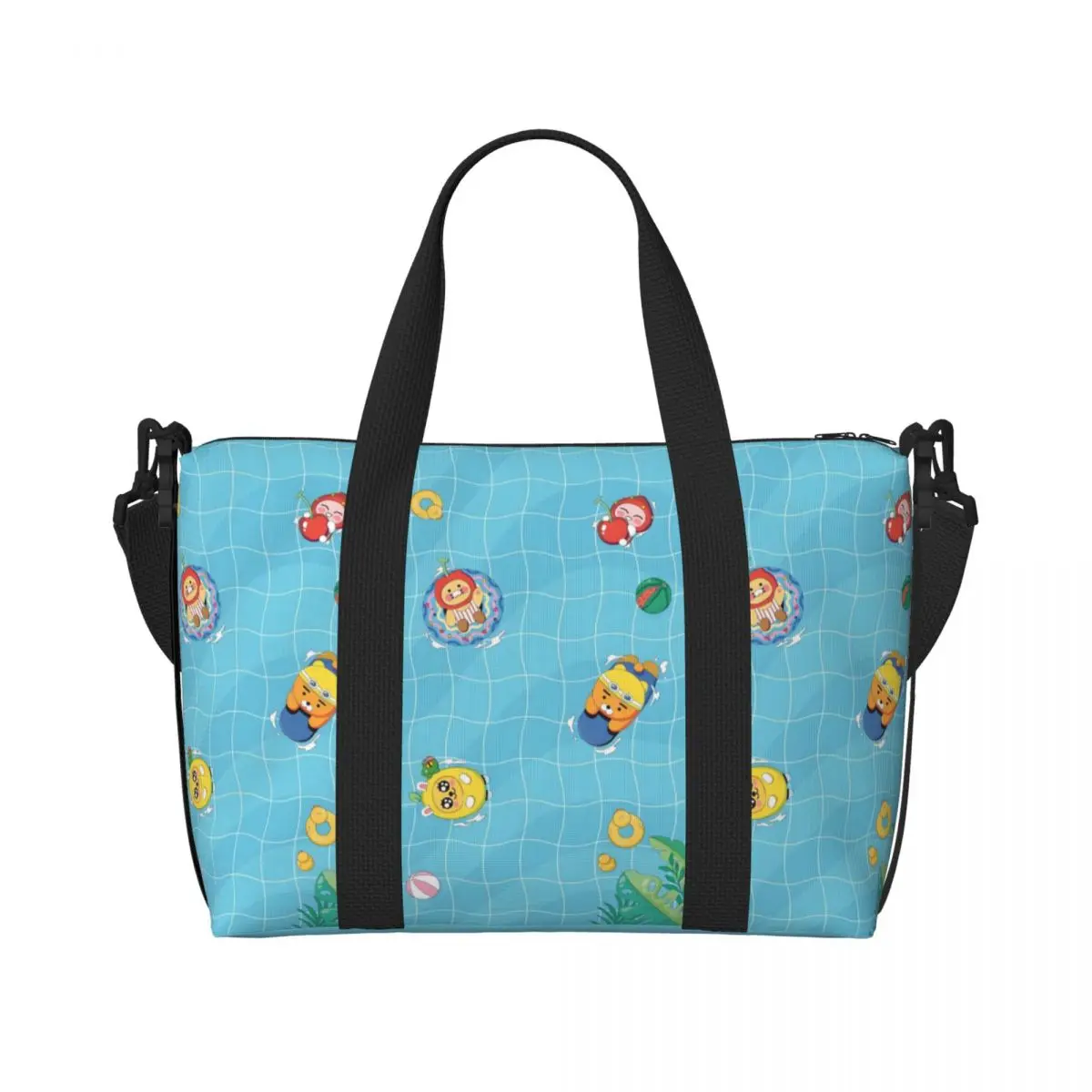 

Изготовленная на заказ сумка-тоут K-Kakaoed для женщин, большая вместимость, аниме, тренажерный зал, пляжные дорожные сумки