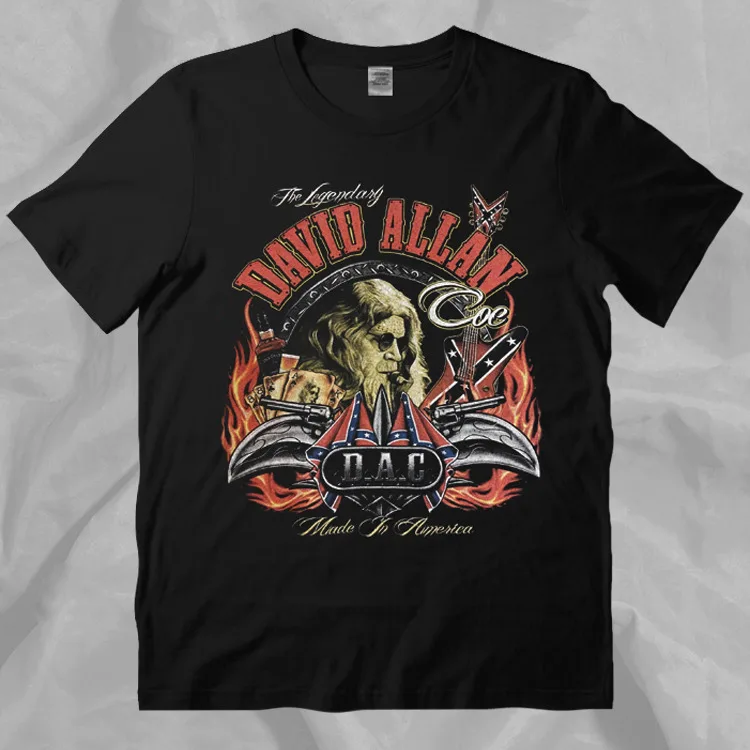 

David Allan Coe The Legendary Vintage 90s Black T-Shirt