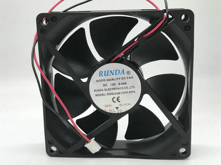 

RUNDA RS9225B12VH-RPS DC 12 В 0,44 А 90x90x25 мм 2-проводной охлаждающий вентилятор 90 мм