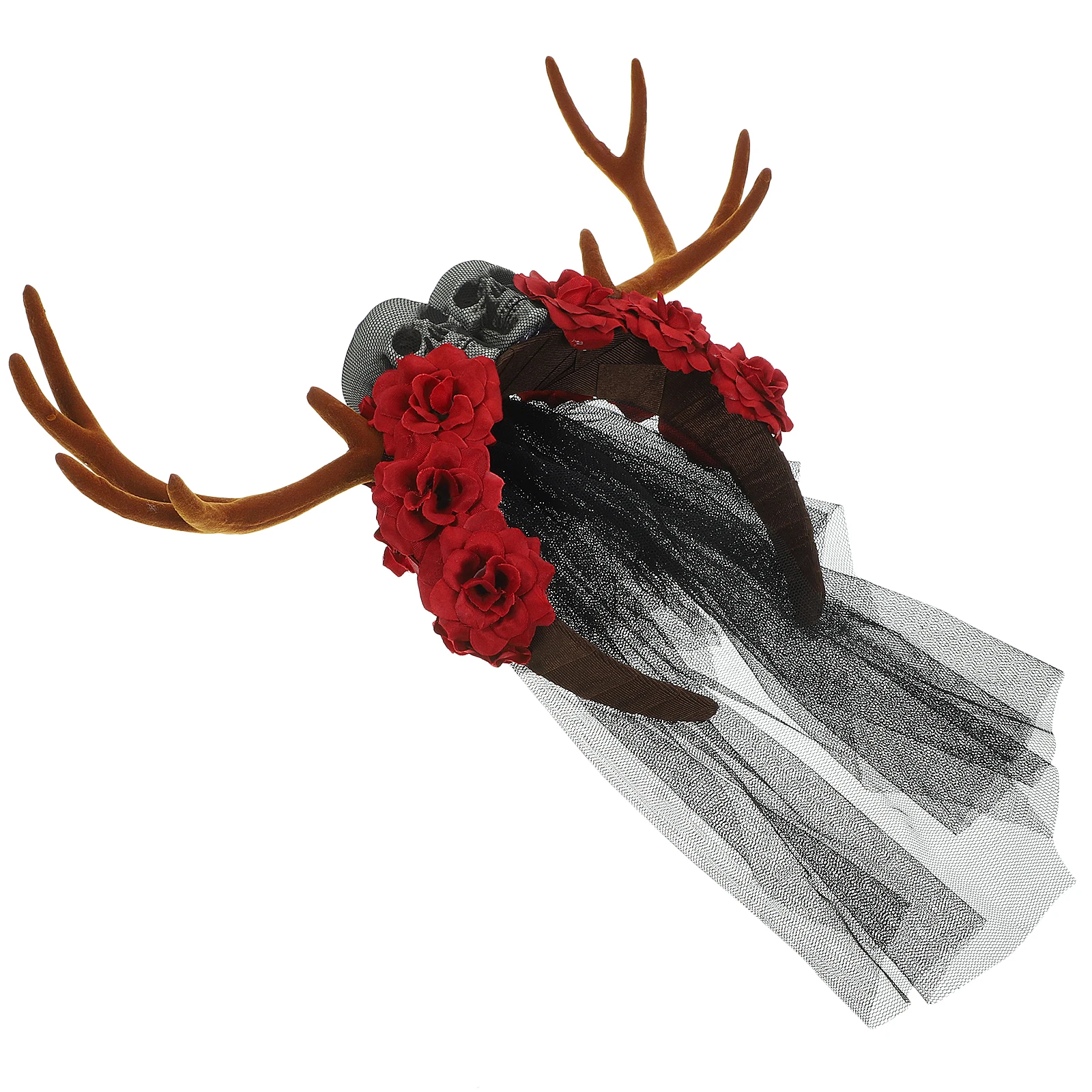 

Antler Headband Halloween Headpiece Hairband for Women Cosplay Headbands Headgear Goth Fabric Horns Deer Antlers