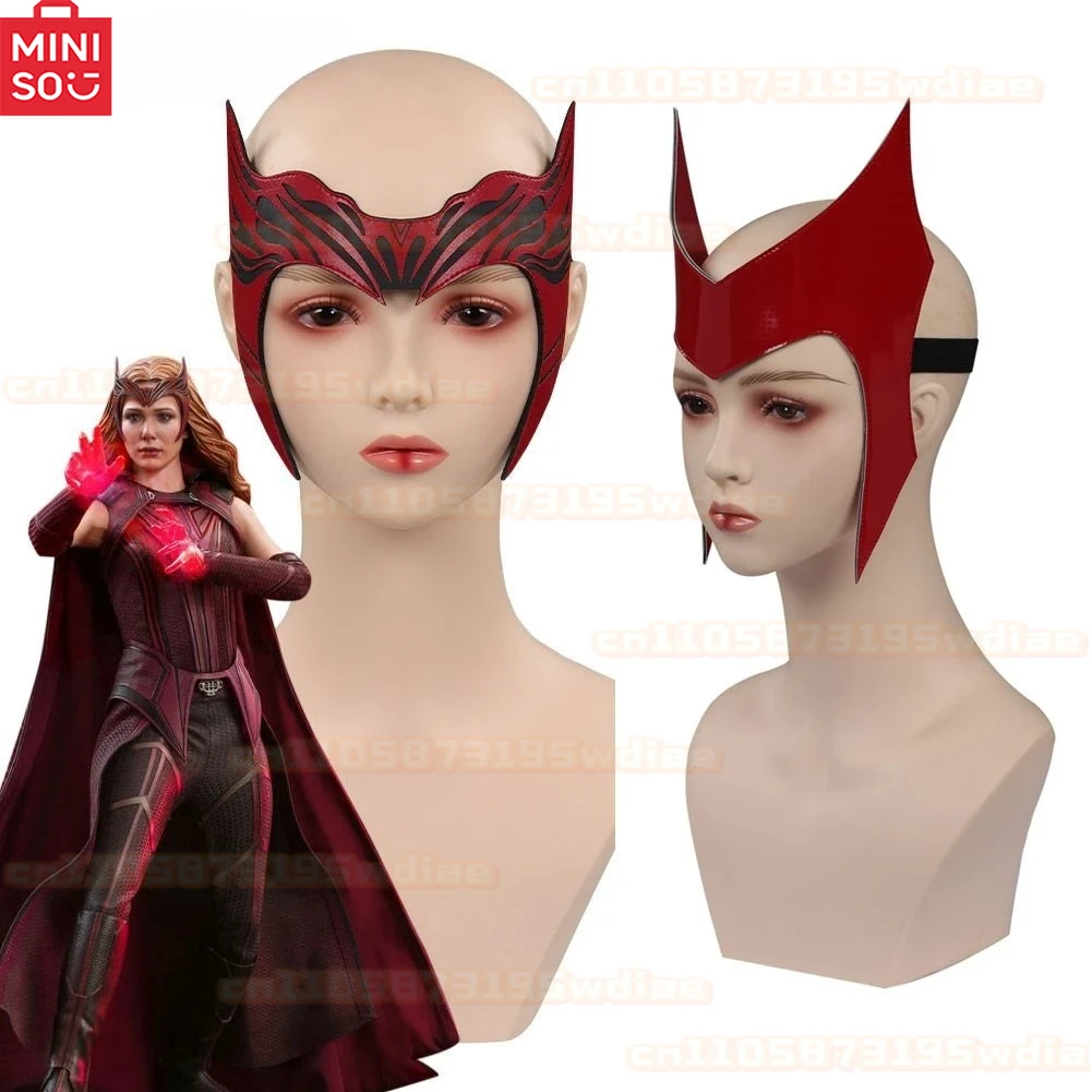 

MINISO Scarlet Witch Cosplay Masks Fantasy Women Masks Helmet Masquerade Halloween Party Costume Accessories Props Headgear