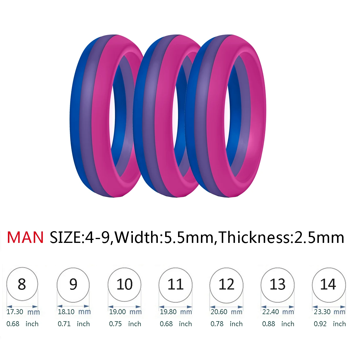 1 pz fede nuziale in Silicone da donna nuovo Silicone matrimonio rotondo solido ambientale fresco confortevole anelli