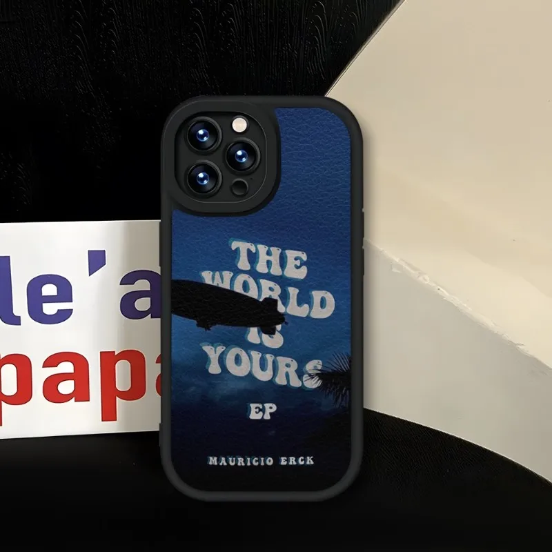 The World Is Yours Scarface Phone Case Black For IPhone 14 11 13 12 Pro Max Mini Xs X Xr 7 8 Plus SE2020 Leather Soft Coque