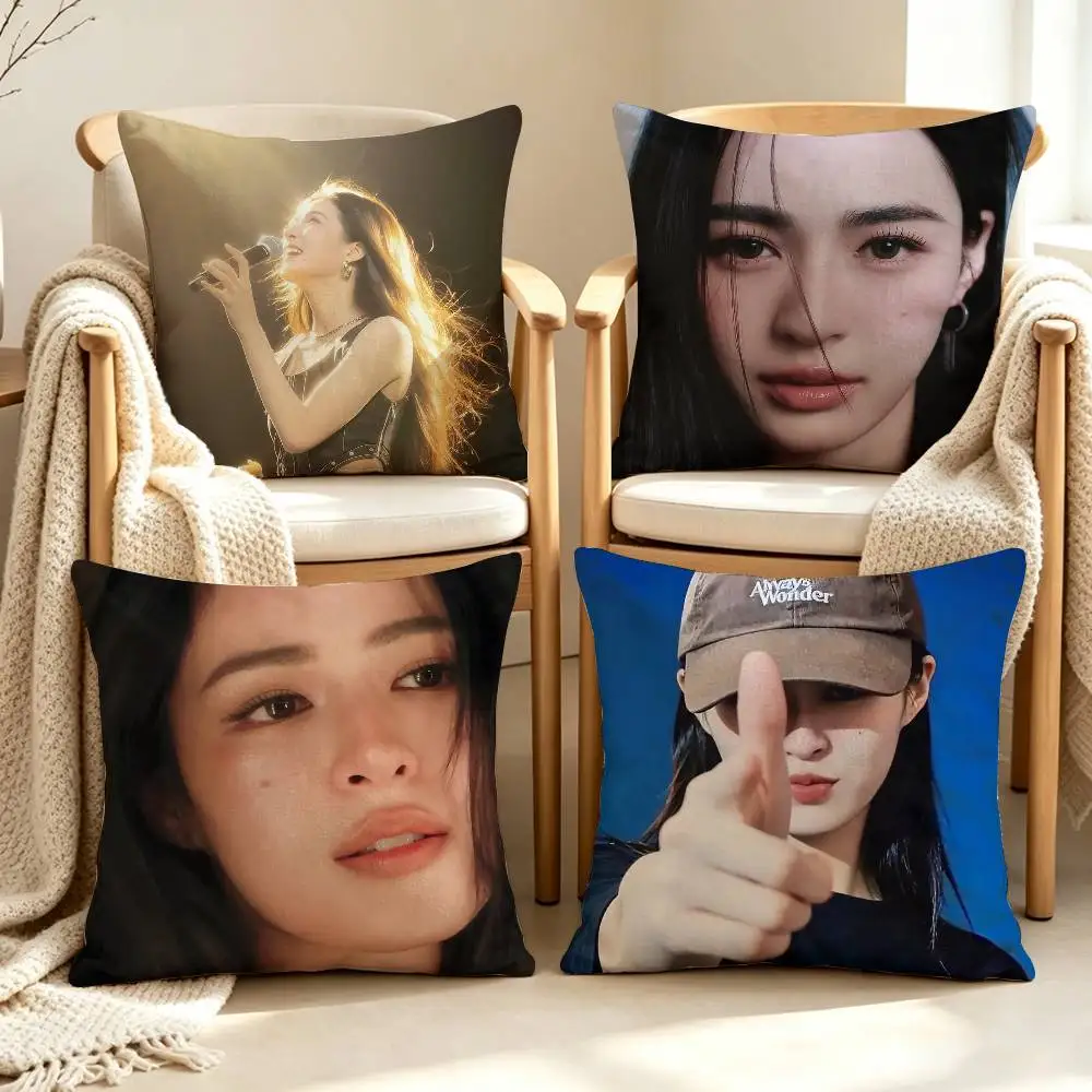 Beautiful L-Lingling Kwong Sirilak LingOrm Customizable Square Pillow case Double Sided Print Sofa Bedroom Decor Cushion Cover