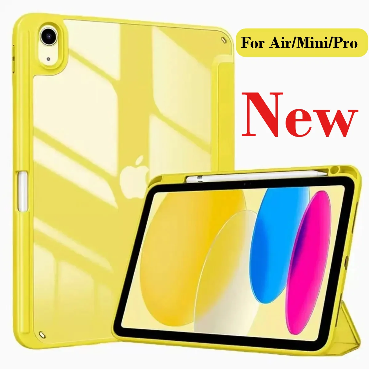 Acrylic HD Case for 2025 New IPad A16 Pro M5 Air 13 11 12.9 11 10 9 8 7 6 5 4 Th Generation M3 M2 M4 inch Shockproof Clear Funda
