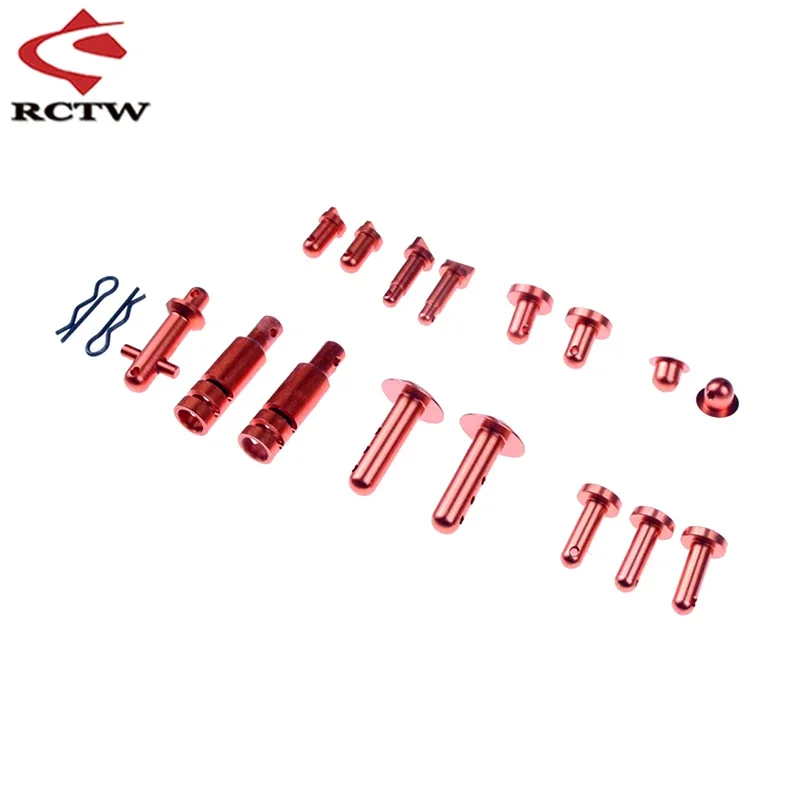 دبوس هيكل معدني باستخدام الحاسب الآلي أو خزان الوقود أو غطاء الترس أو لوحة حماية سفلية أو دبوس جناح لـ 1/5 HPI ROFUN ROVAN KM BAJA 5B 5T 5SC