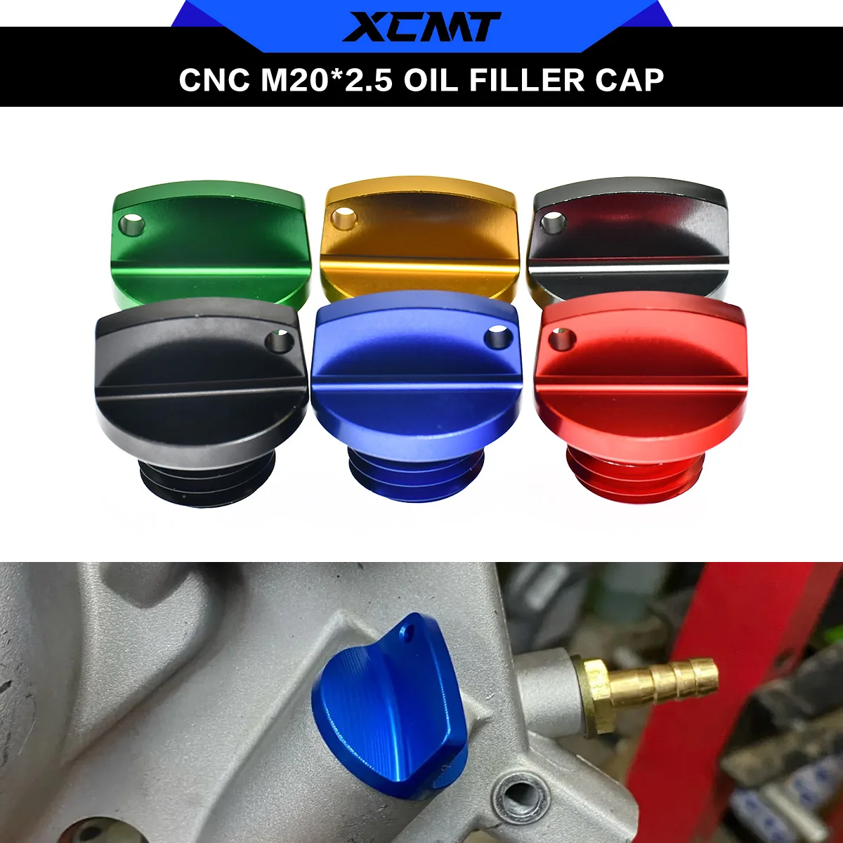 For YAMAHA 2008-2023 YZ 68 80 85 125 250 YZ125 YZ250 YZ 250F 450F FX WR250F WR450F MT/FZ/FJ-09 T-MAX M20*2.5 Oil Filler Cap Plug
