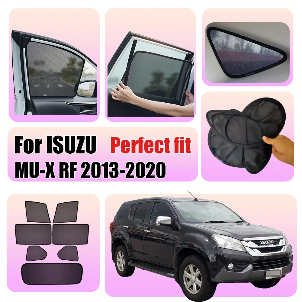 For Isuzu MU-X RF 2013-2020 MUX Car Front Shield Window SunShade Windshield Rear Side Window Curtain Sun Shade Visor