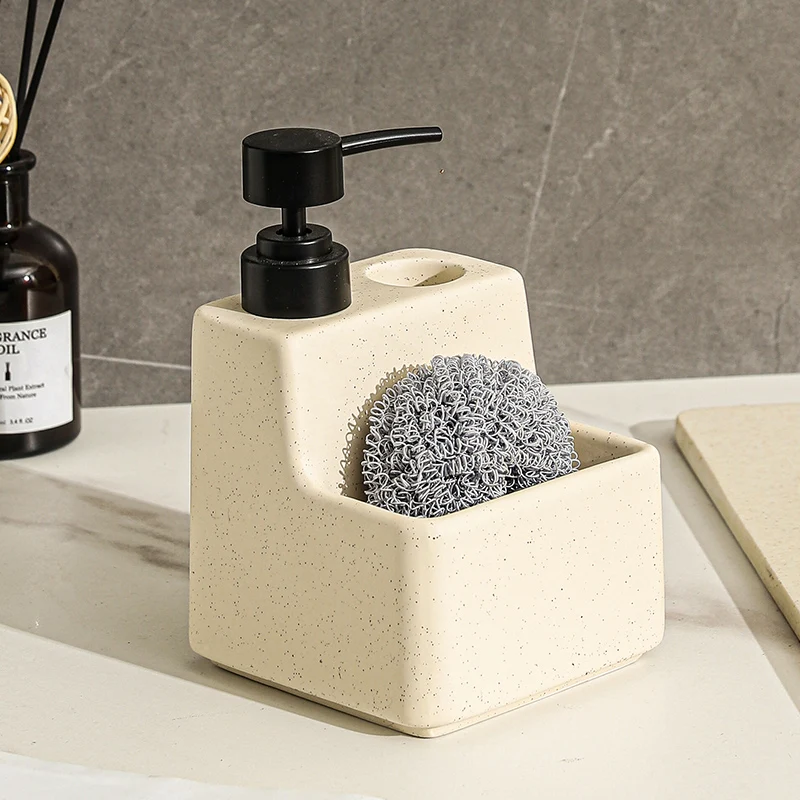 Storage Integrated Emulsion Bottle Kitchen Bathroom Soap Dispenser Emulsion Detergent Bottled Household Ceramic Emulsion Bottle