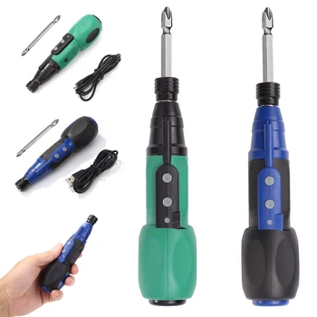 Mini electric screwdriver drill home DIY powerful large torque USB charging toughness electric portable power tools