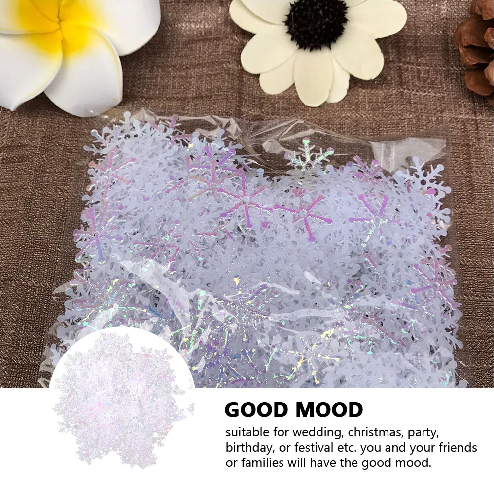 

Snowflake Table Scatter Confetti Decor Decoration Holiday for Tables Mini Winter