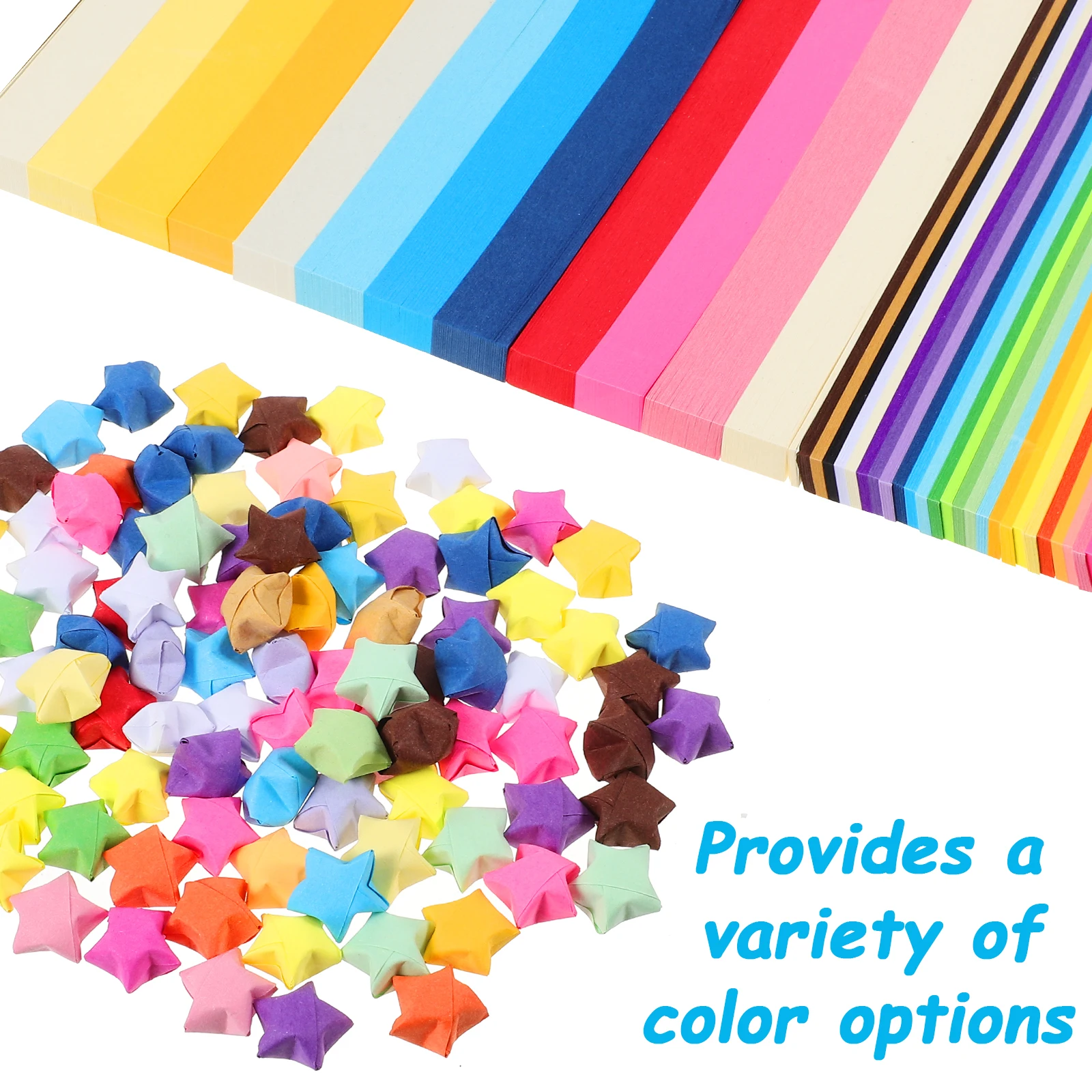 

1 set Wishing Bottle Decoration Star Folding Paper Strips Mixed Jar Set Origami Paper for Wedding Christmas Decor