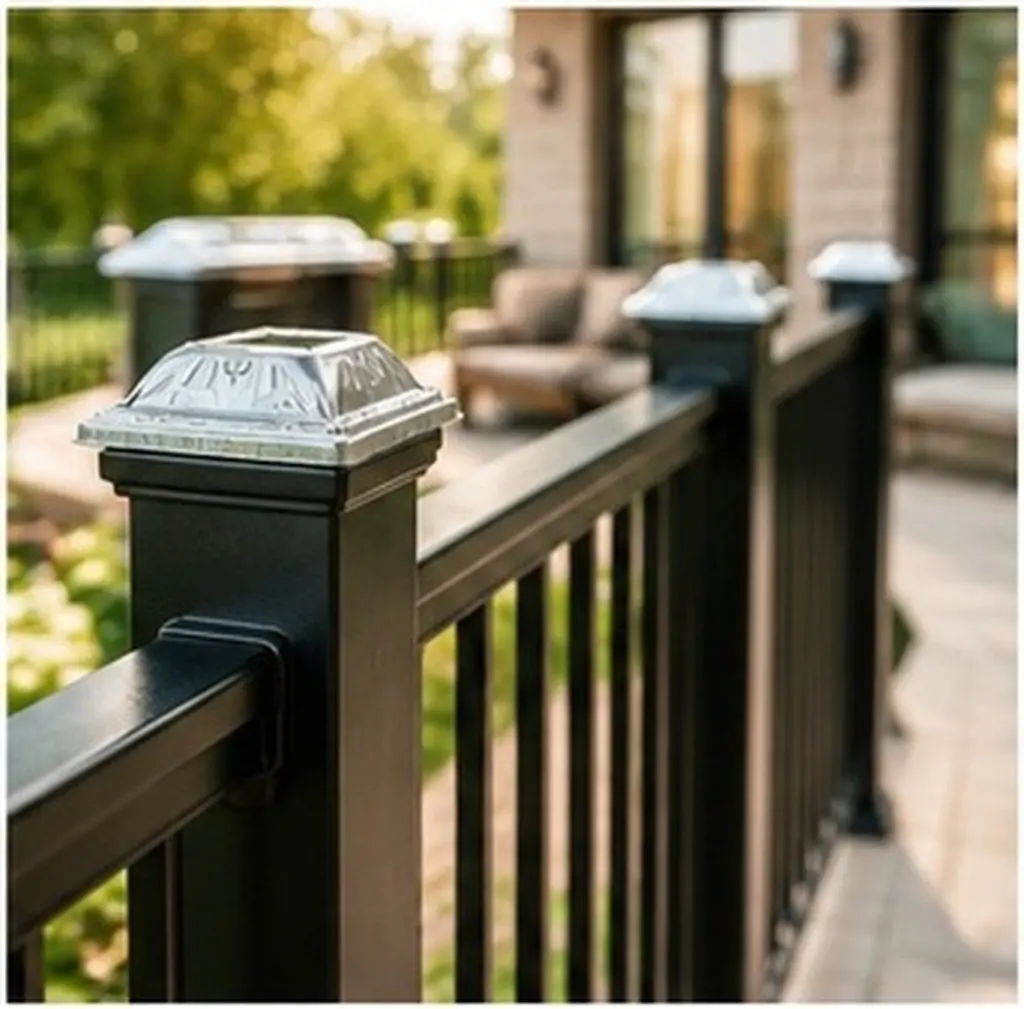 10Pcs Iron Railing Post Cover Metal Base Trim Balcony Stair Column Skirt Easy Installation Durable Material Metal Railing Skirt