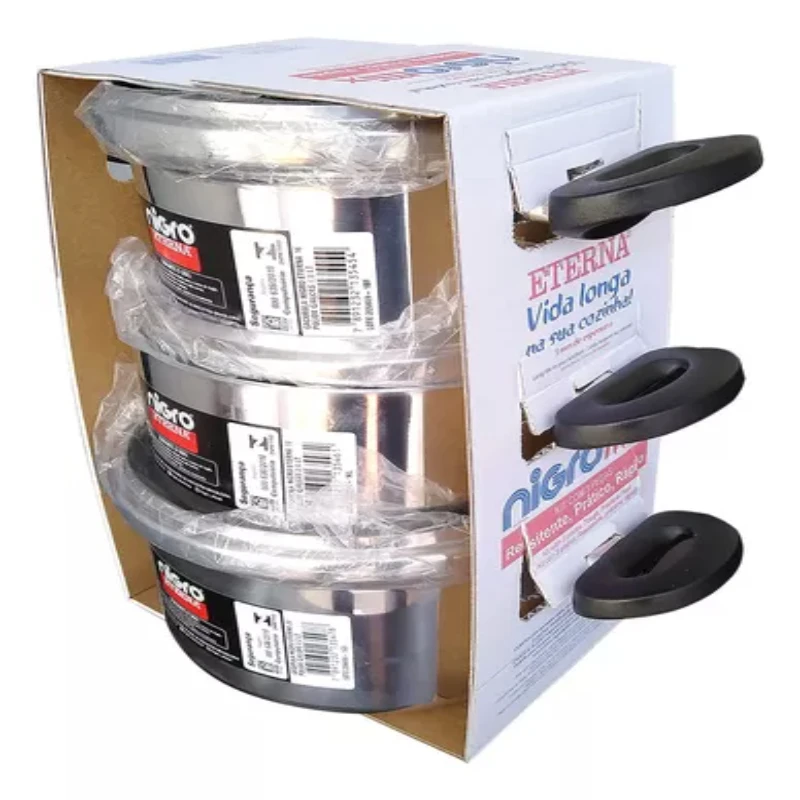 Eternal  Cookware  3 Pieces Polished Reinforced Baking Cookware and Fryers