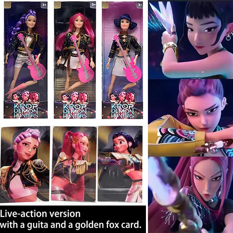 

Kpop Охотники на демонов Фигурка Игрушка Дерпи Тигр Руми Мира Зои Киска Тема Песня из красочных огней для детей Рождественские подарки