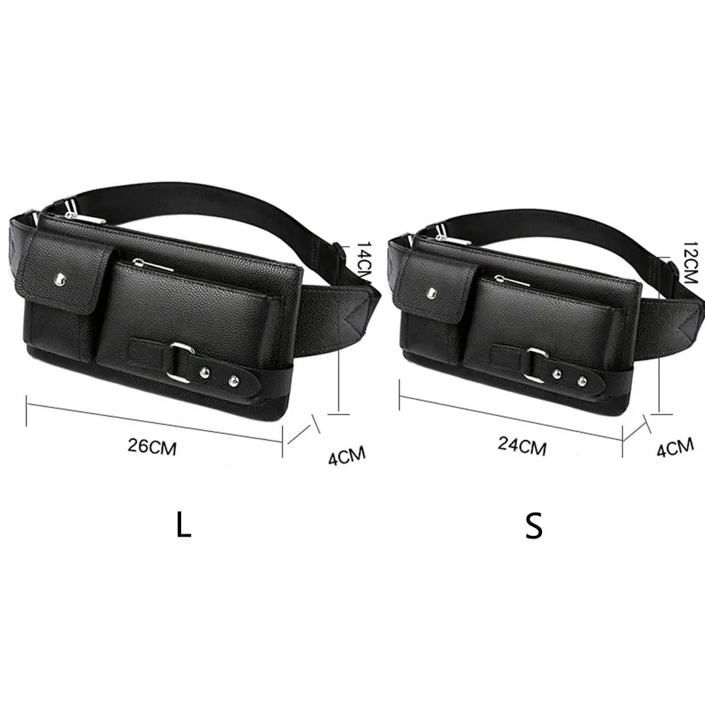 Вместительные Мужские поясные сумки унисекс, ранцы, кожаные поясные сумки
