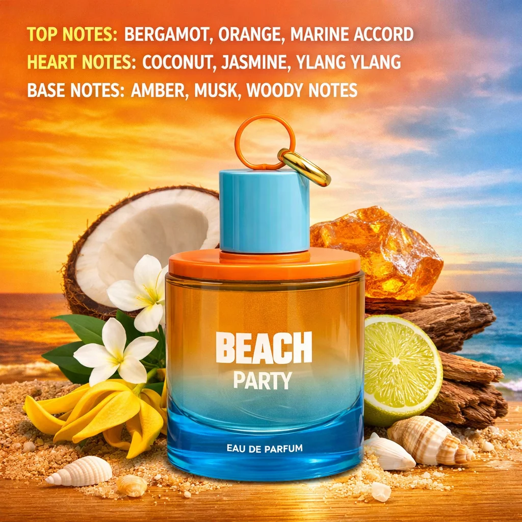 

Armaf Beach Party Unisex EDP 100ml Fresh Tropical Aquatic Perfume For Women & Men Summer Ocean Fruity Woody Musk Scent