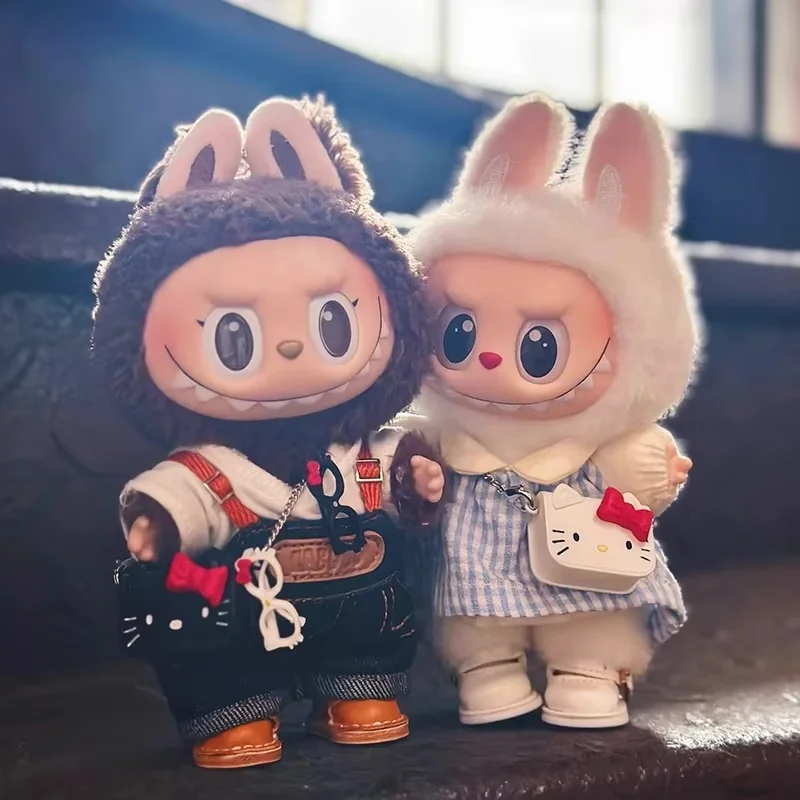 

17cm Labubu Cute Backpack 20cm Cotton Doll Backpack Replacement Accessories for labubu doll schoolbag satchel miniature items