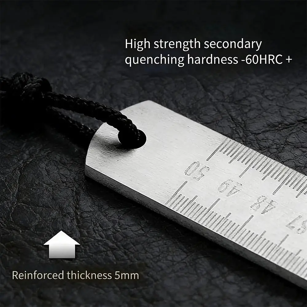 50cm Stainless Steel Ruler High Temperature Quenching Silver Steel Ruler Thickness 5mm No Bending Ruler