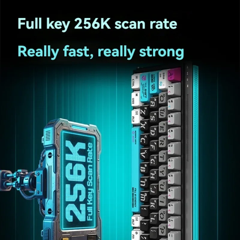 AGK68 Magnetic Switch Keyboard Customized Hot Swap Wired Single Mode 8KHz RT 0.001 RGB Keyboard Gaming Mechanical Keyboards
