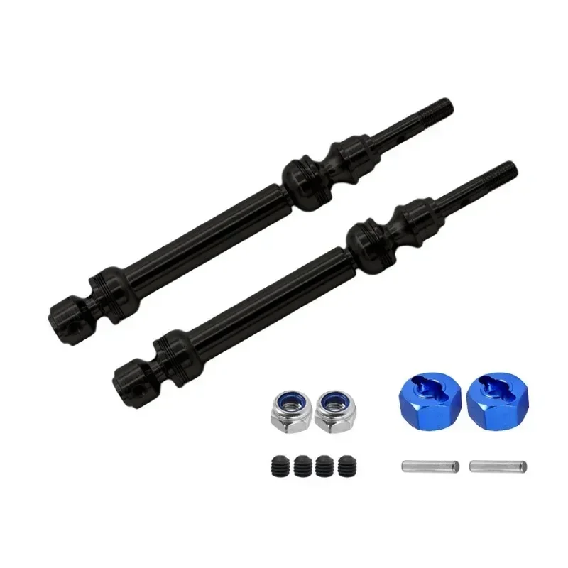 4Pcs Front and Rear Drive Shaft Spline CVD 110-138MM for 1/10 Slash Rustler Stampede VXL 4X4 4WD RC Car Upgrade Parts