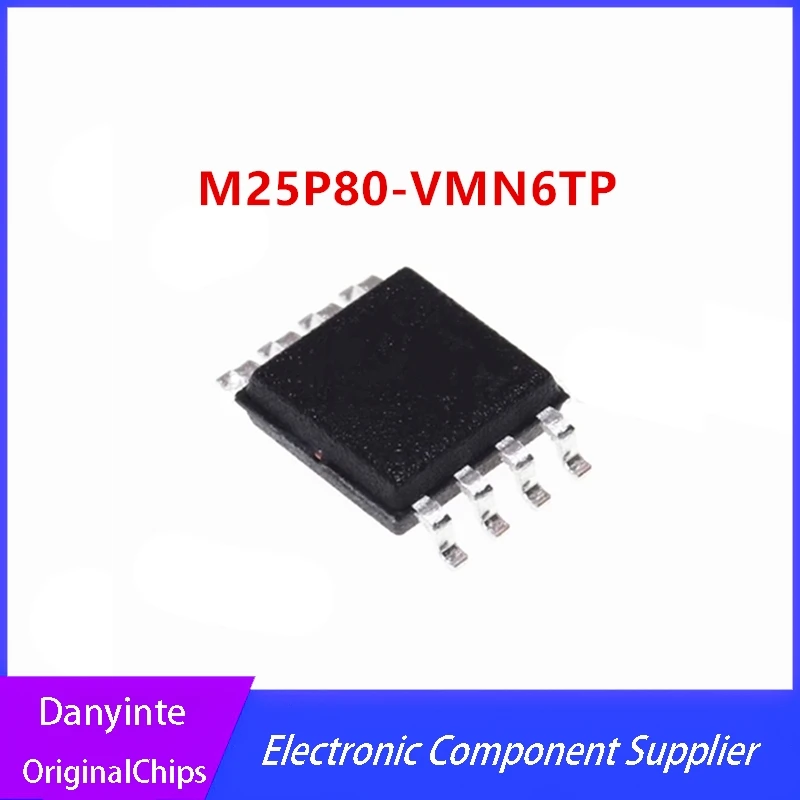 10Pcs/Lot M25P80-VMN6TP 25P80VP M25P80 SOP8