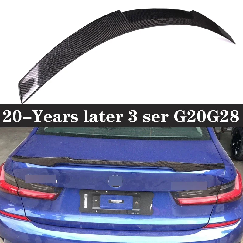 

For BMW 3 Series G20 G28 Carbon Fiber Spoiler Shunt Rear Tail fins Duckbill Car Wing Retrofit the rear wing Auto parts