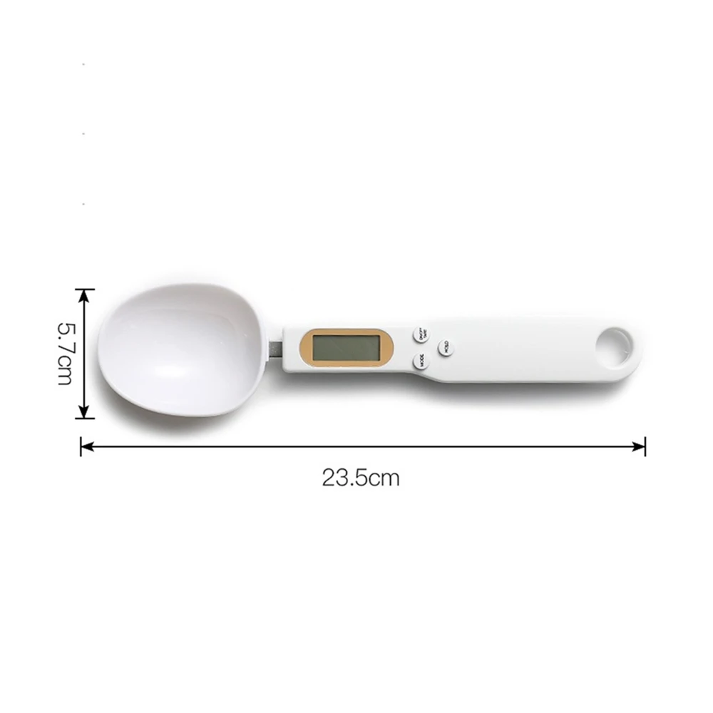 High precision LCD Digital Spoon Scale 0.5-500g Electronic Kitchen Scale Weight Measuring Tools for Milk Coffee Bakeware Scale