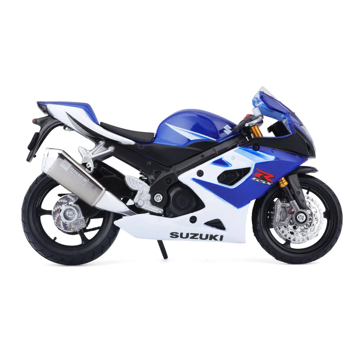 Bburago 1:18 2021 Suzuki GSX-R1000 R Static Die Cast Vehicles Collectible Motorcycle Model Toys