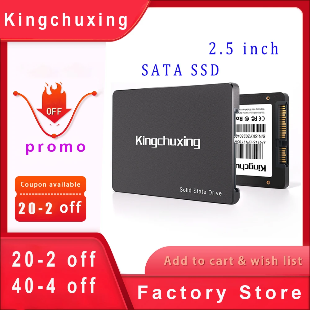 

Промо Kingchuxing Ssd Sata 1 ТБ жесткие диски Ssd 120 ГБ 256 ГБ НОУТБУК 2,5 Ssd диск для настольного ноутбука
