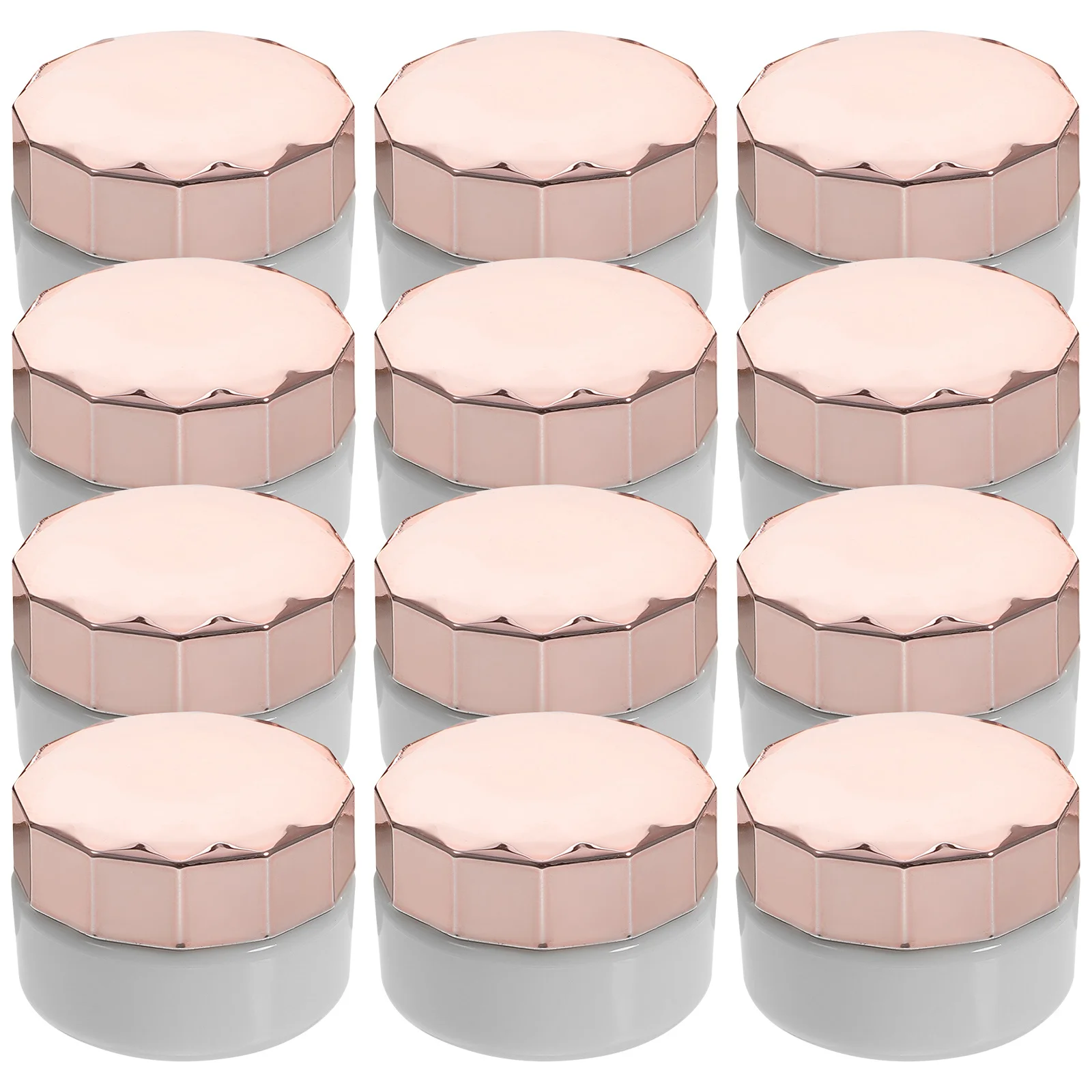 

12Pcs Refillable Containers Plastic Jars with Lids for Creams Lotions and Butters Refillable Jars