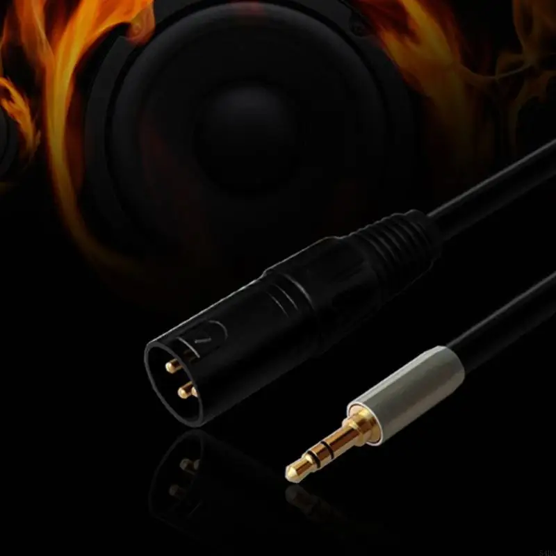 3.5mm to Cable, Unbalanced 1/8 inch Mini Jack-TRS Stereo- Male to Male Microphone Audio-Cable