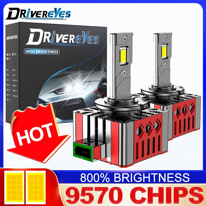 

D1S Led 9570 CSP Chips 600K Фара D3S Canbus Лампы Led Super Bright D1R D3R Автомобильная лампа серии 2 шт. Plug&Play 1:1 для BMW 12 В