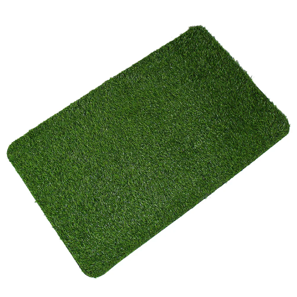 

Artificial Grass Door Mat Outdoor Waterproof Black Bottom Spring Grass Fake Lawn Mats Floor Rug Entryway Pet Mat Green Turf