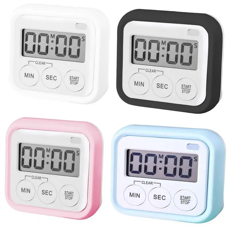 

Digital Kitchen Timer Clock Loud Alarm LED Display for Cooking Shower Baking Stopwatch Tools Gadgets Study Stopwatch Timer