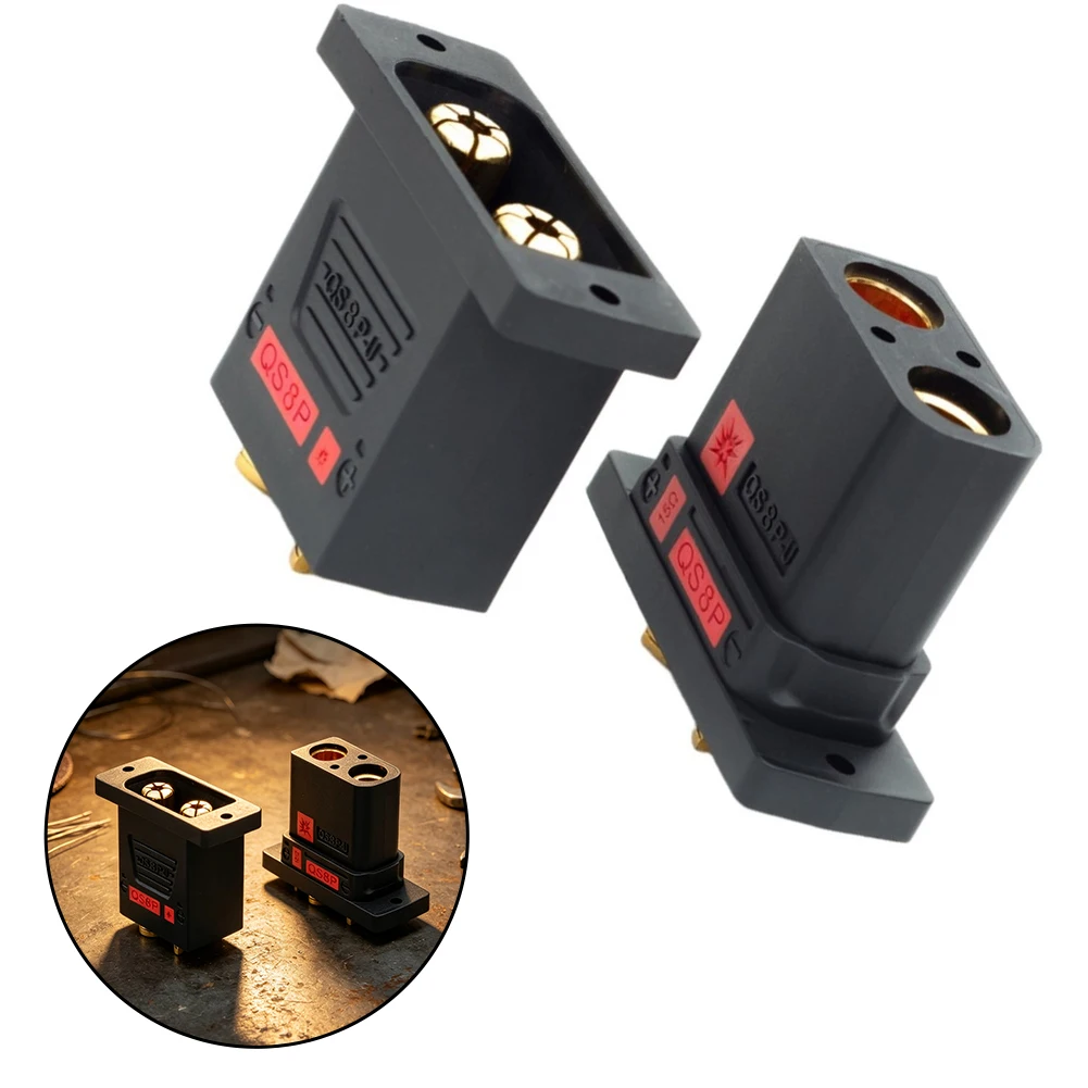 110A QS8P-U Connectors 1 Pair for Portable Power Stations Energy Storage Systems 8 to 12AWG Cable Compatibility
