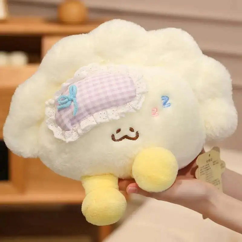 Almohada de felpa con bola de masa de 28/40CM, cojín de sofá relleno de comida suave, juguetes, almohada cómoda para dormir, muñeca