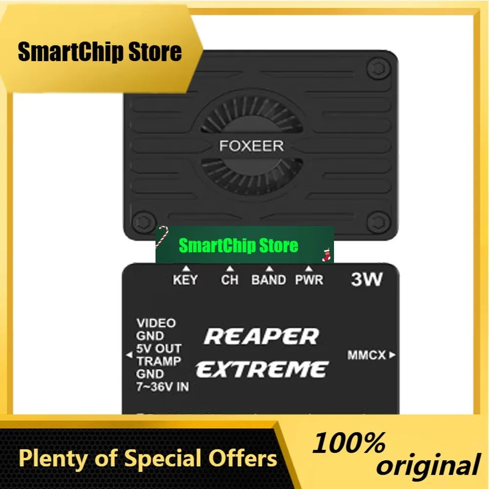 SmCpFoxeer 5.8G Reaper Extreme 3W 80CH 25mW 200mW 500mW 1.5W 3W Adjustable VTX For FPV Long Range